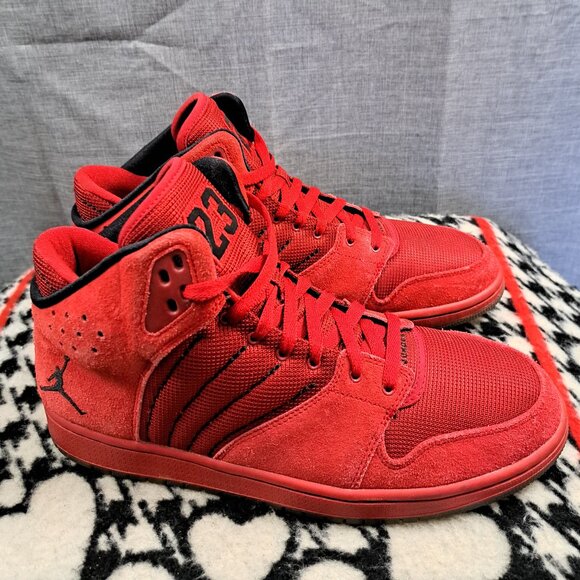 % Nike Men\'s Air Jordan 1 Flight 4 838818-600 Red Basketball Shoes Sz 11.5  AJ28 main image 12